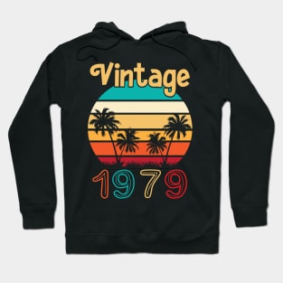 Summer Vintage 1979 Happy Birthday 41 Years Old To Me You Papa Nana Dad Mom Husband Wife Hoodie